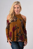 Top - Cold Shoulder Floral Top