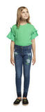 Pants - Dex Kids Floral Embroidered Denim Jeans