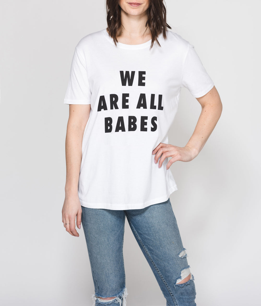 Top - Brunette the Label 'We Are All Babes' tee