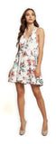 Dress - Dex Sleeveless V-Neck Calla Lily A-Line Dress