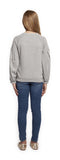 Top - Dex Kids Long Sleeve Floral Applique Crew Neck Top