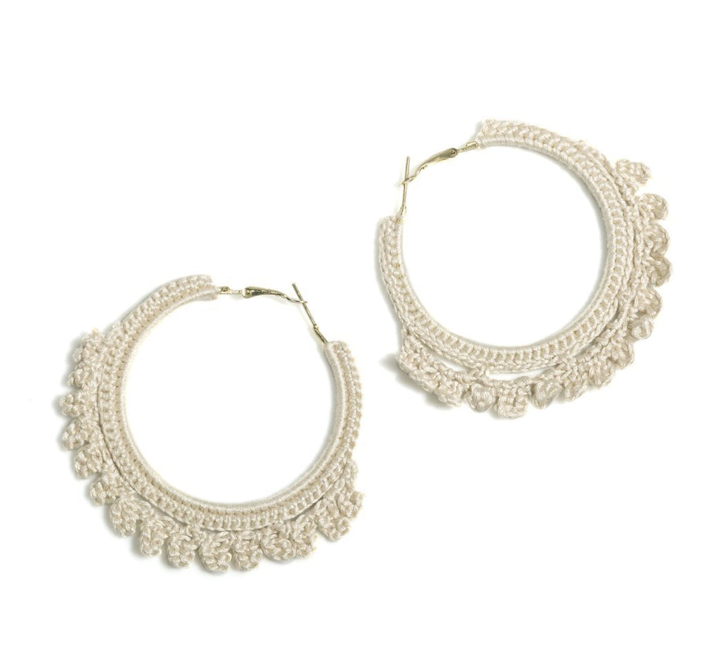 Accessory - Shiraleah Chicago Emme Crocheted Hoop Earrings