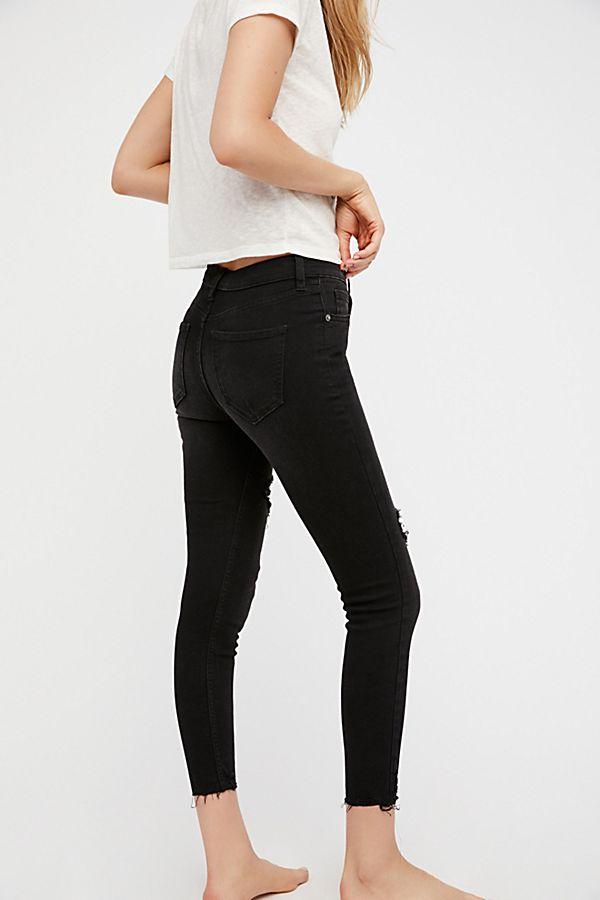 Pants - Free People Shark Bite Skinny Jeans