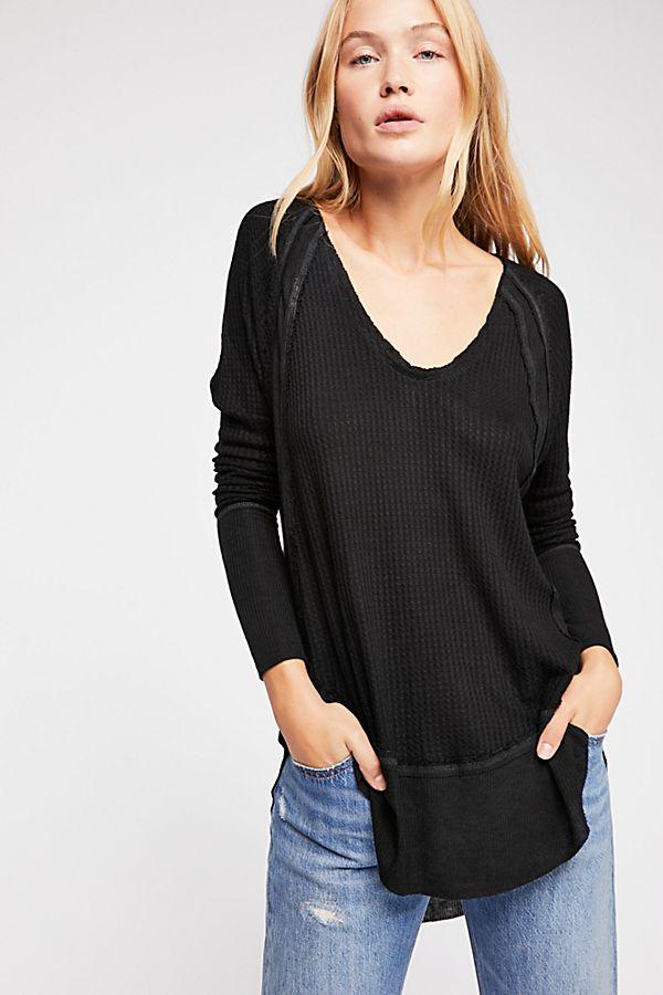 Top - Free People We The Free Catalina Thermal Top