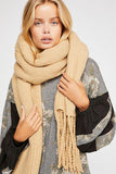 Scarf - Free People Jaden Ribbed Fringe Blanket Scarf