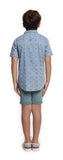 Top - Dex Kids Short Sleeve Aztek Button Front Shirt