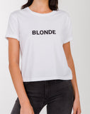 Top - Brunette The Label Blonde Cropped Tee