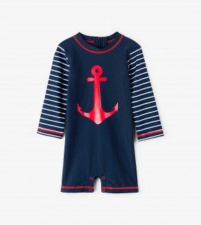 Rashguard - Hatley Kids Sea Anchors Mini Rashguard One-Piece