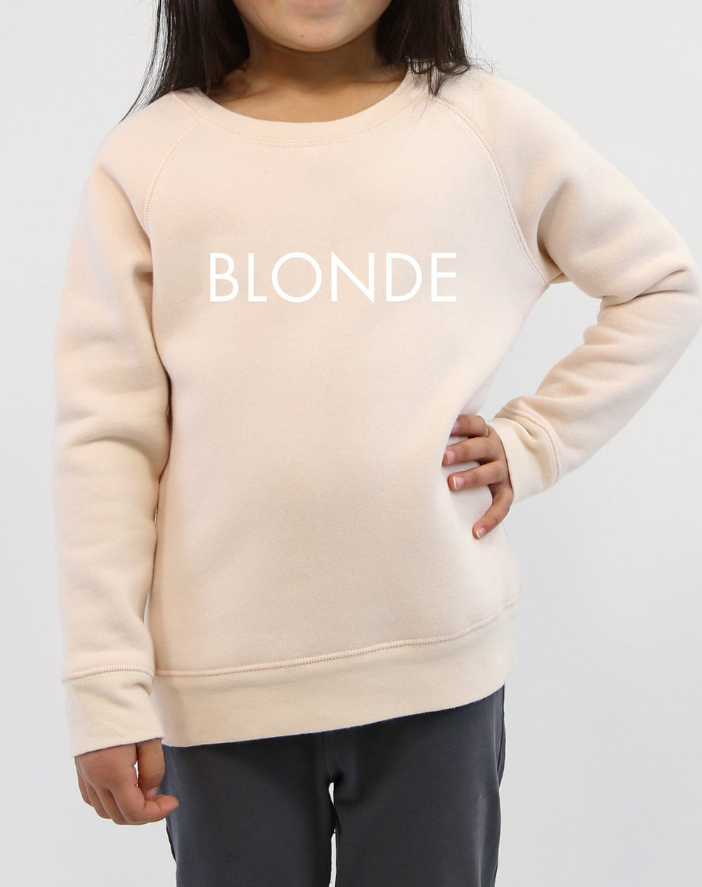 Top - Brunette the Label Kids 'Blonde' Crew