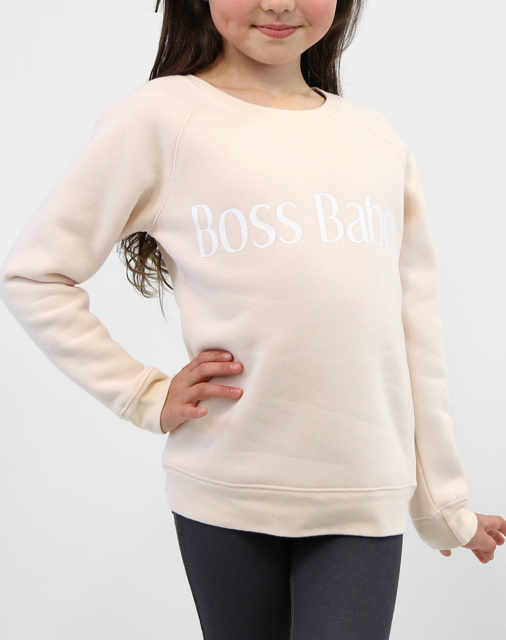 Top - Brunette the Label Kids 'Boss Babe' Crew