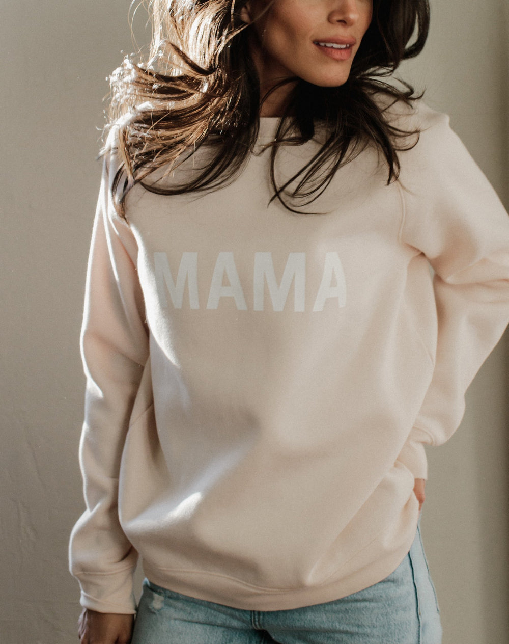 Top - Brunette The Label 'Mama' Bold Crew