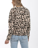 Top - Brunette The Label Middle Sister Leopard Blonde Crew