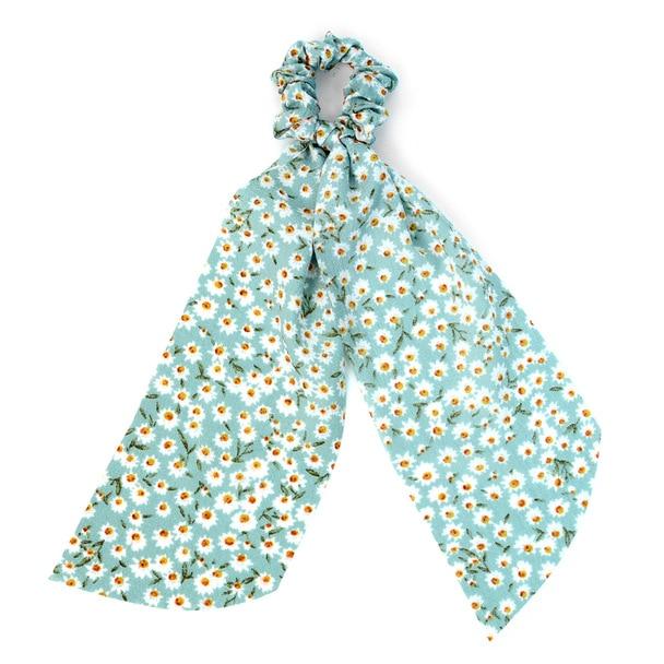Accessory - Floral Scrunchie Ribbon Hair Tie