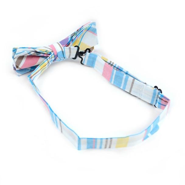 Accessory - Pastel Plaid Bow Tie/Hankerchief Set