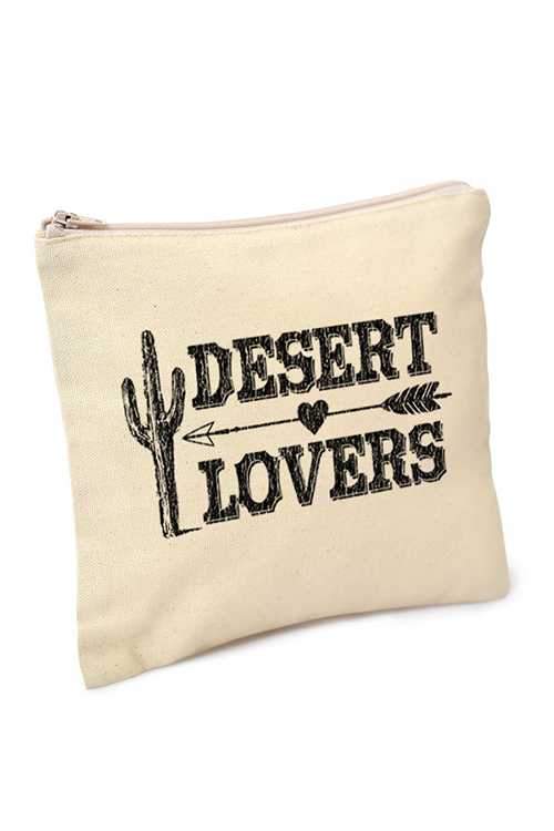 Accessory - Desert Lovers Canvas Make-Up Bags