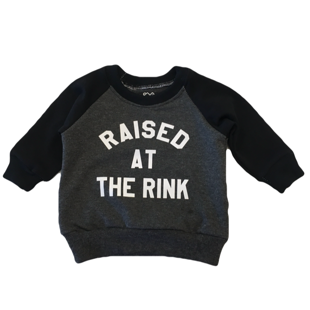 Top - Kids Raised At The Rink Sweatshirt