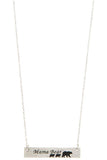 Accessory - Mama Bear Bar Pendant Necklace