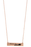 Accessory - Mama Bear Bar Pendant Necklace