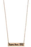 Accessory - Mama Bear Bar Pendant Necklace
