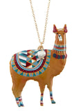 Accessory - Llama Pendant Long Necklace Set