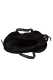 Accessory - Two Tone Straw Bucket Tote Bag