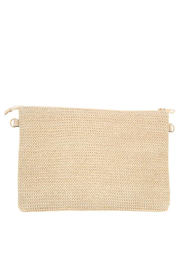 Accessory - Mix Leaf Flamingo Accent Clutch Bag