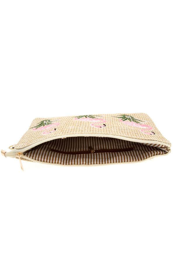 Accessory - Triple Flamingo Accent Clutch