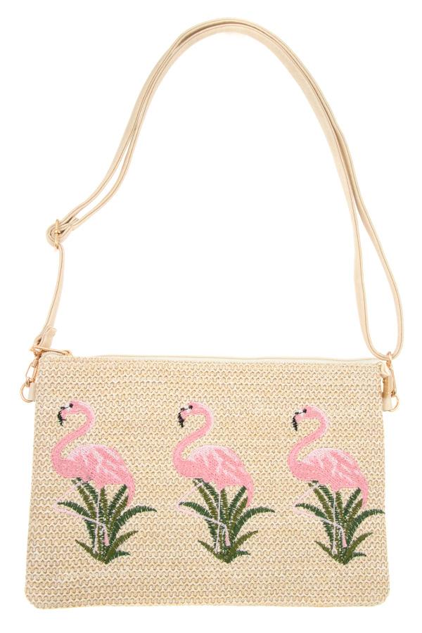Accessory - Triple Flamingo Accent Clutch