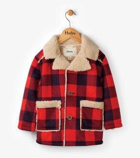 Jacket - Hatley Kids Plaid Lumber Faux Sherpa Jacket