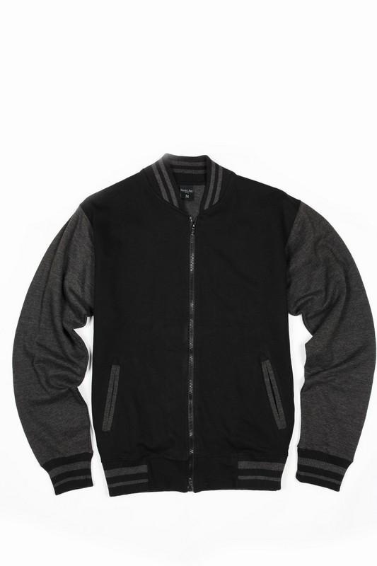 Sweater - Zip Up Varsity Sweater