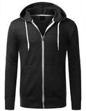 Top - Solid Zip Up Hoodie