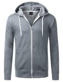 Top - Solid Zip Up Hoodie