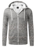 Top - Solid Zip Up Hoodie