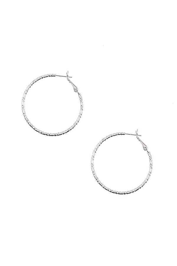 Accessory - Twist Cut Hoop Earrings