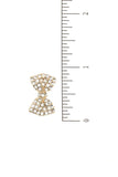 Accessory - Rhinestone Pave Bow Post Earrings