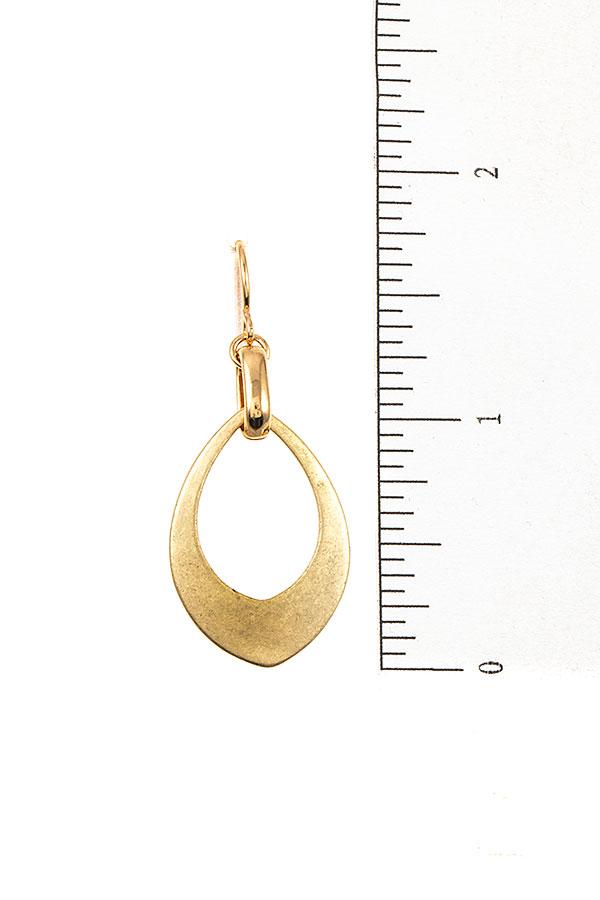 Accessory - Brushed Metal Drop Earrings