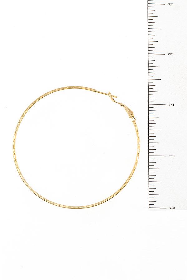 Accessory - Large Detailed Hoop Earrings