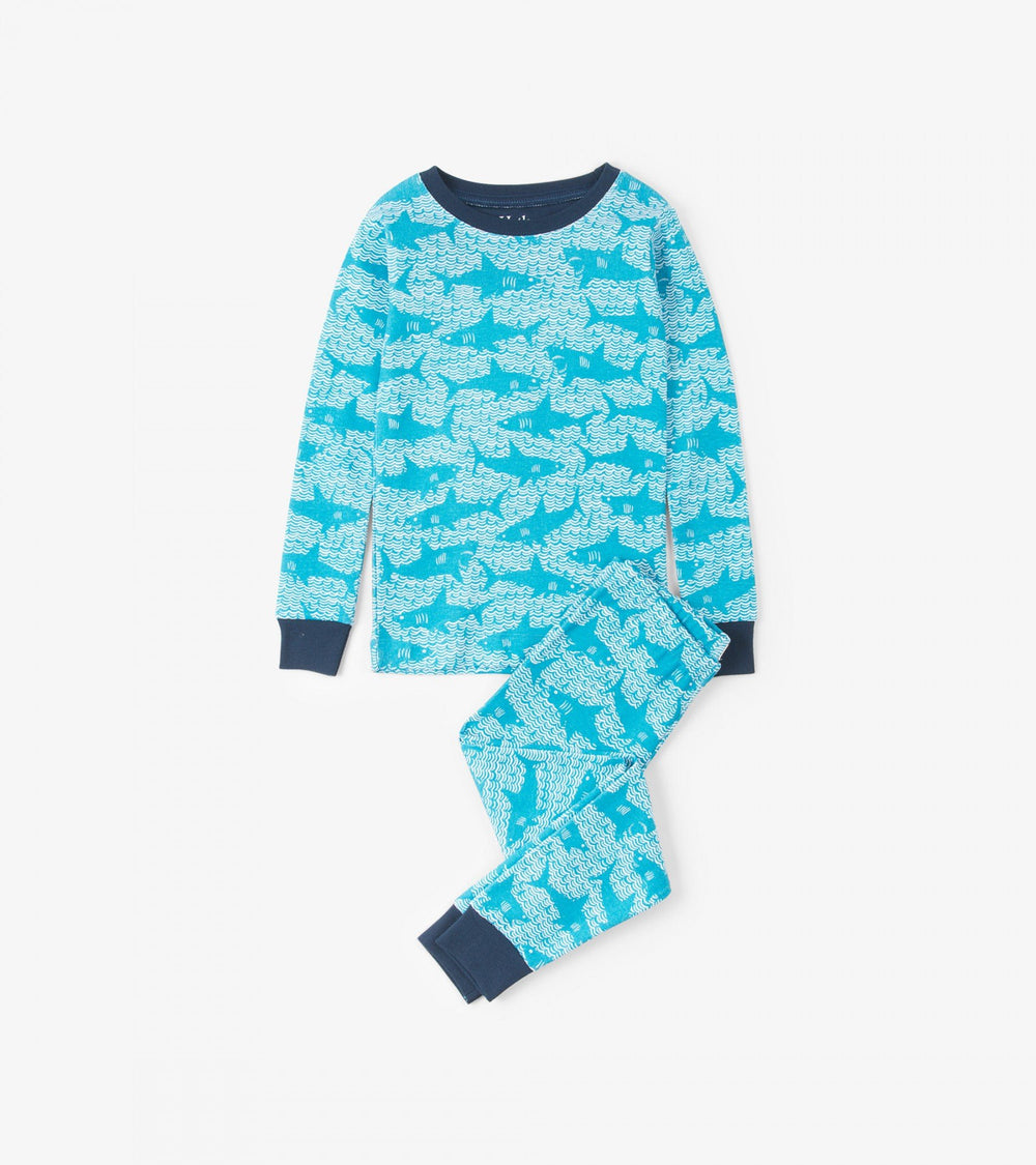 Pyjama - Hatley Kids Shark Alley Long Sleeve Pyjama Set