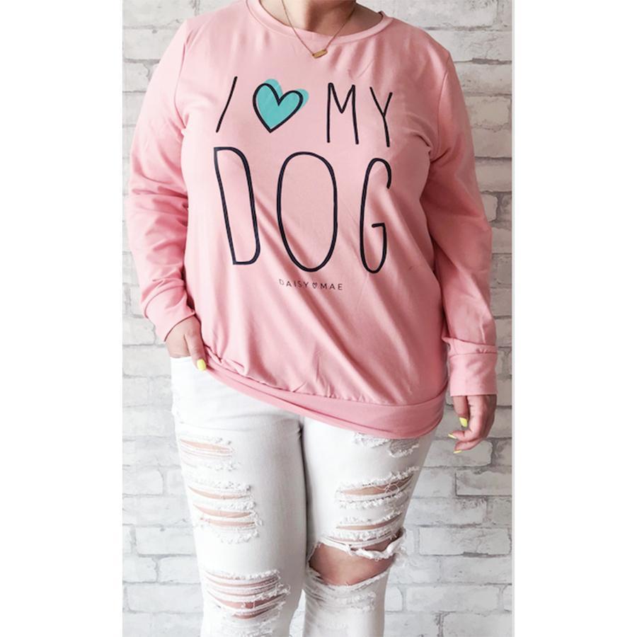 Top - Daisy Mae I Love My Dog Sweatshirt