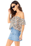 Top - Saltwater Luxe Leopard Ditsy Blair Top