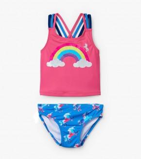 Swimsuit - Hatley Kids Rainbow Unicorns Tankini Set