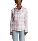 Top - Silver Jeans Plaid Button Down Shirt