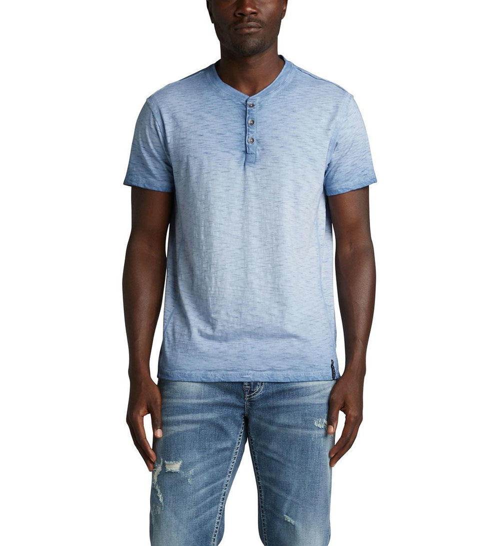Top - Silver Jeans Koby Short Sleeve Henley Tee
