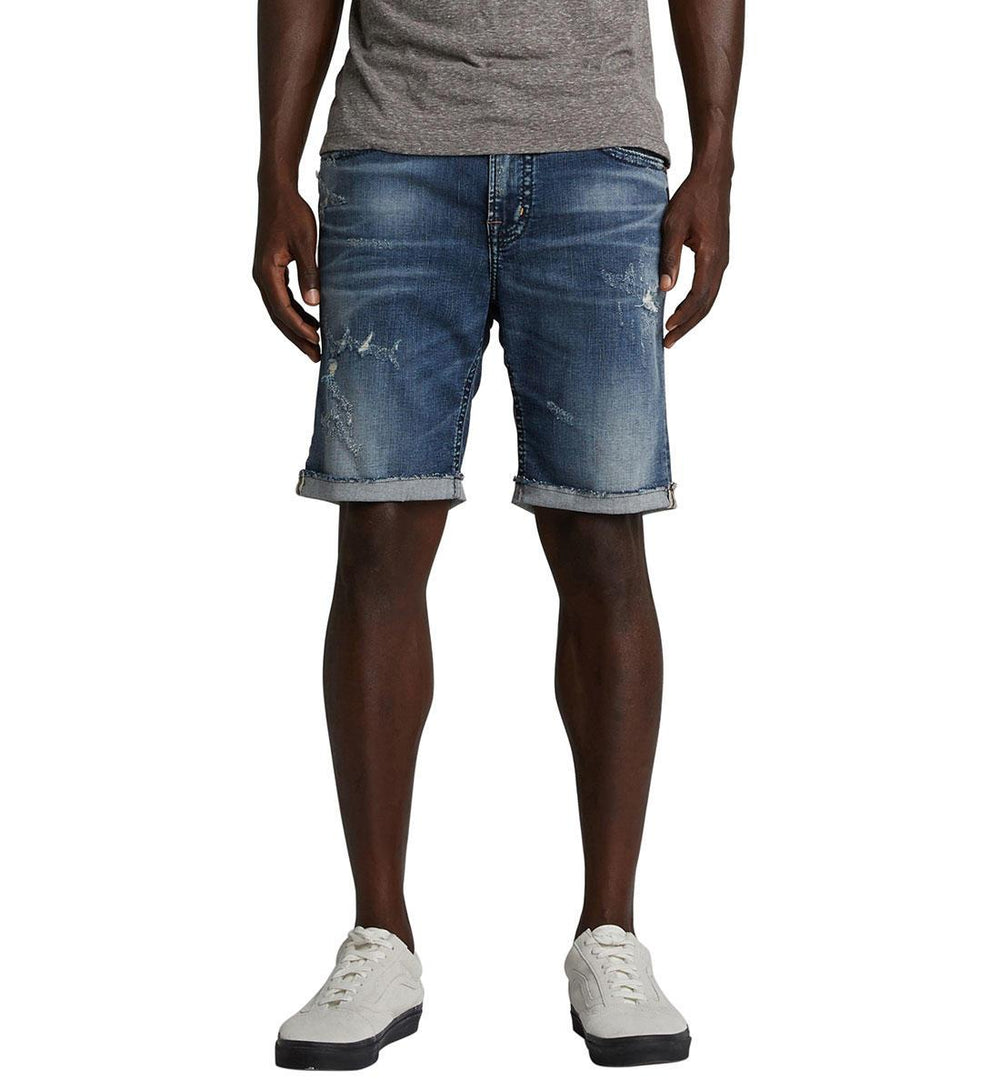 Shorts - Silver Jeans Allan Men’s Distressed Denim Shorts