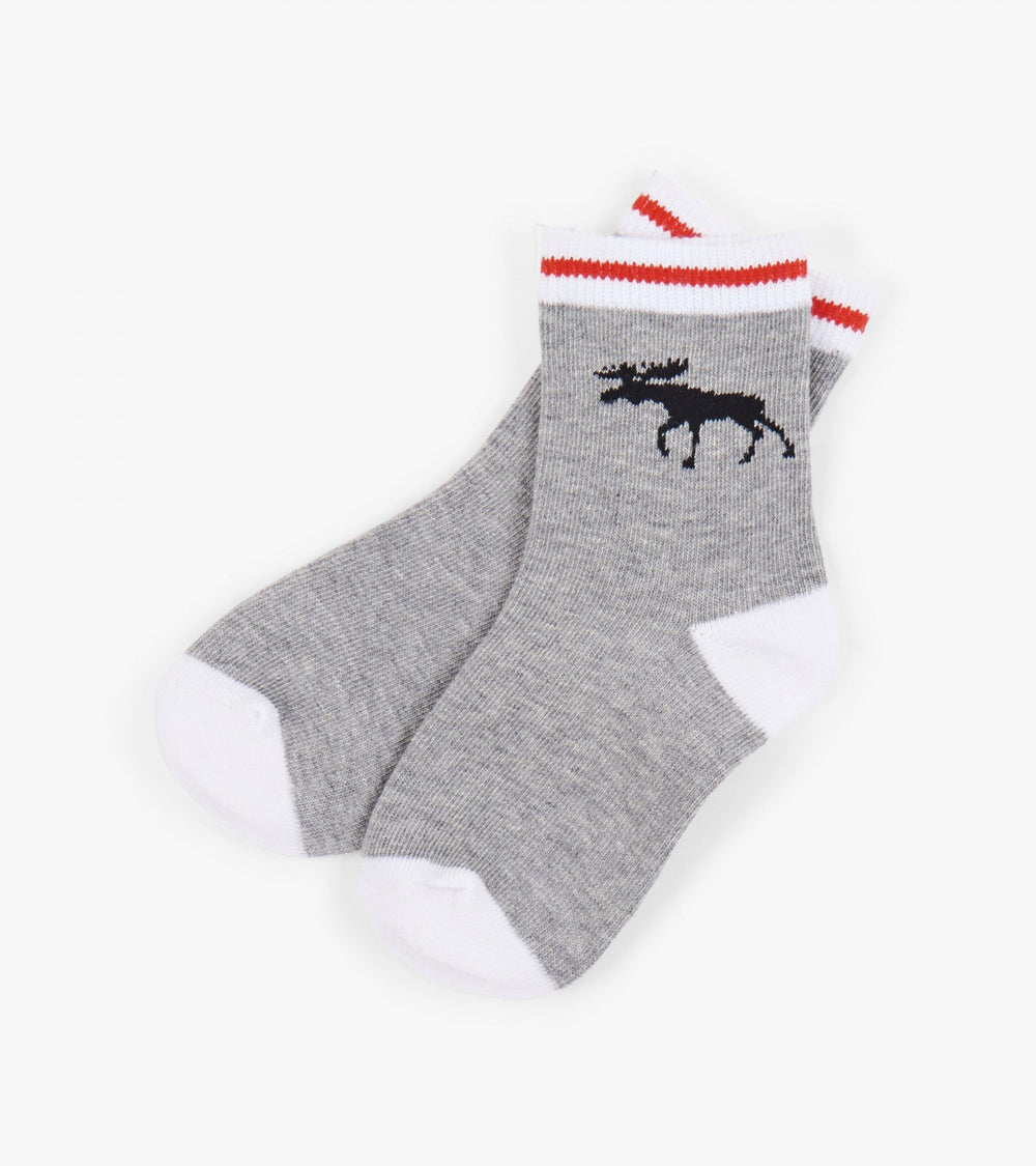 Accessory - Hatley Kids Moose Work Crew Socks