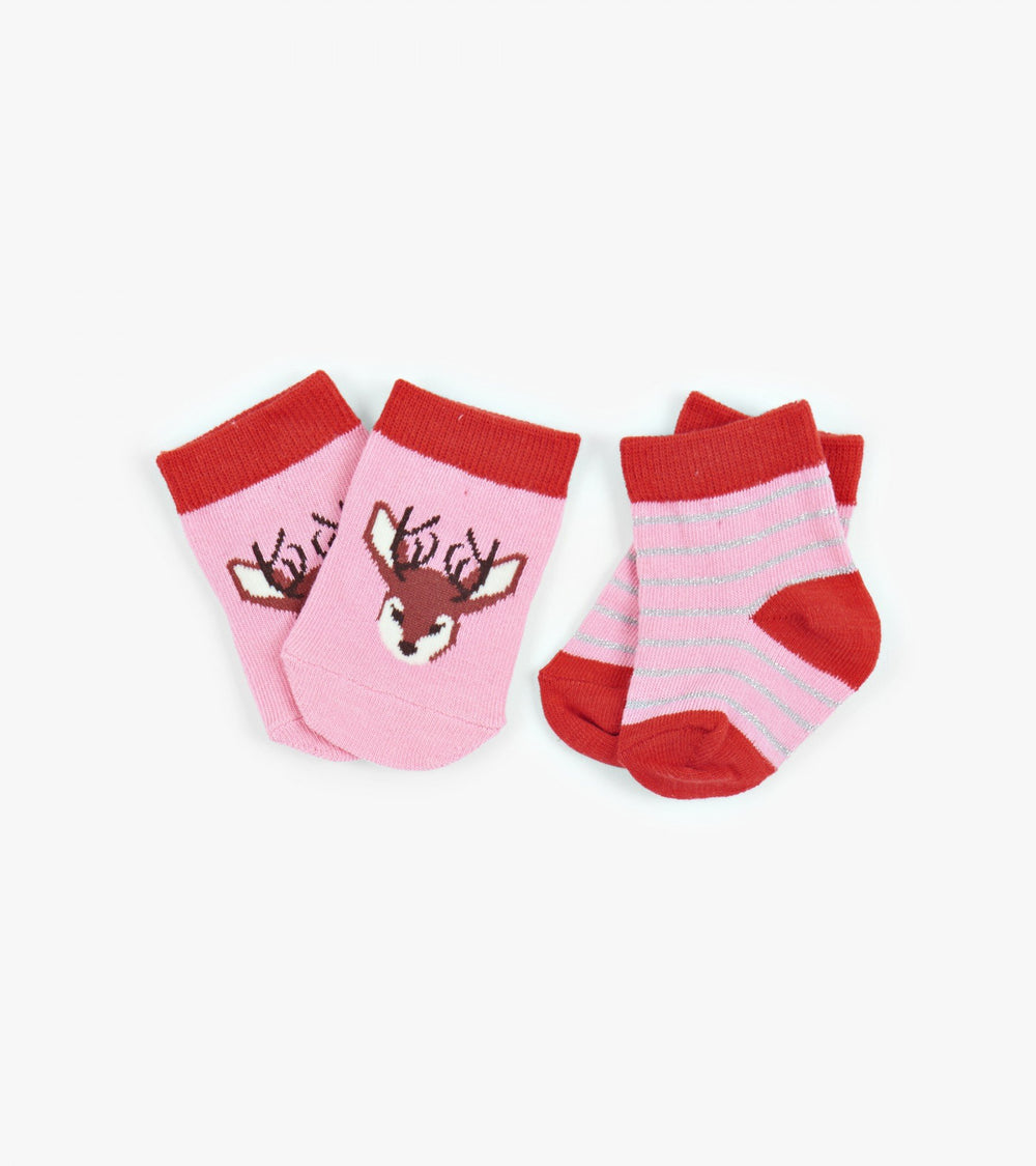 Accessory - Hatley Kids Pretty Fawn 2-Pack Baby Socks