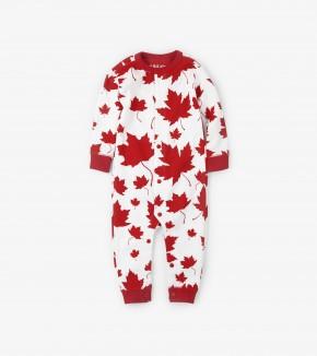 Pyjama - Hatley Unisex Maple Leaves Union Suit