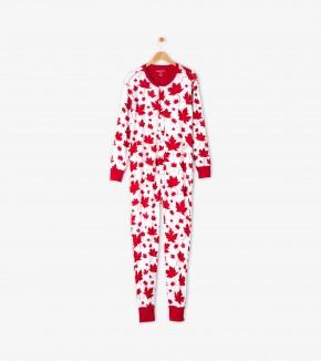 Pyjama - Hatley Unisex Maple Leaves Union Suit