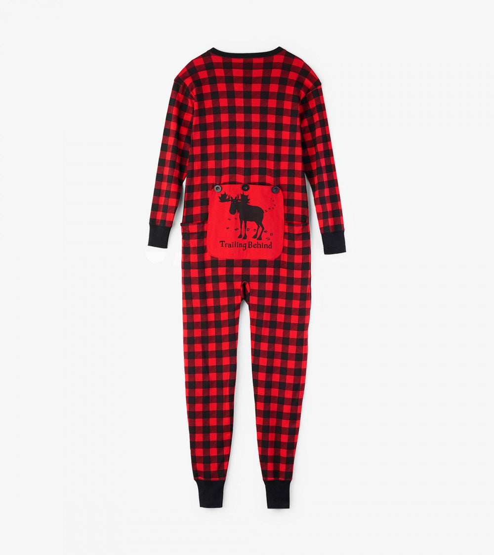 Pyjama - Hatley Unisex "Trailing Behind" Buffalo Plaid Union Suit