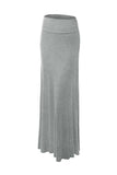 Skirt - Solid Stretch Maxi Skirt